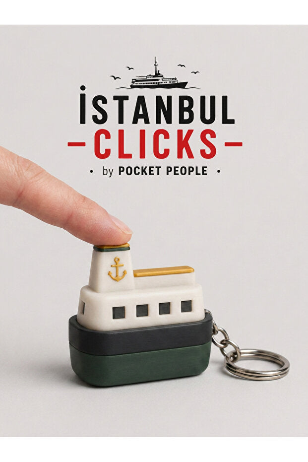 İstanbul Clicks Vapur – Koleksiyonluk Clicker Anahtarlık