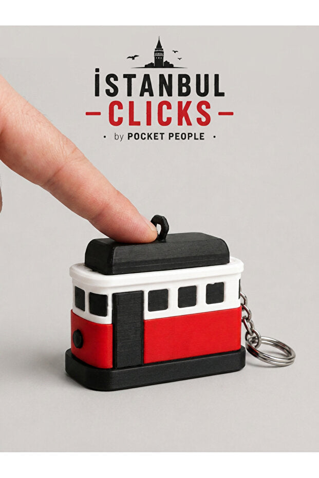 İstanbul Clicks Tramvay – Koleksiyonluk Clicker Anahtarlık