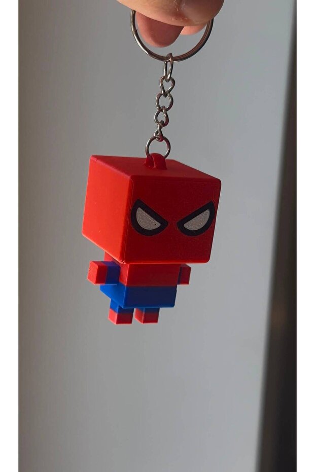 Spiderman Örümcek Adam Clicker Anahtarlık – Fidget Stres Giderici