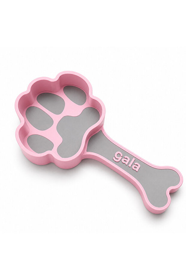 Pocket Pet Kişiye Özel İsimli Kedi & Köpek Mama Küreği Kaşığı Haznesi | 21 cm Mama Ölçek Kaşığı