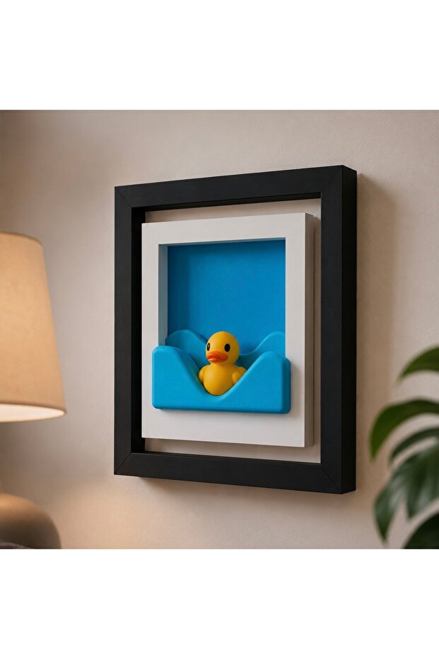 Duck's Attention – Ördek Figürlü 3D Dekoratif Duvar Tablosu