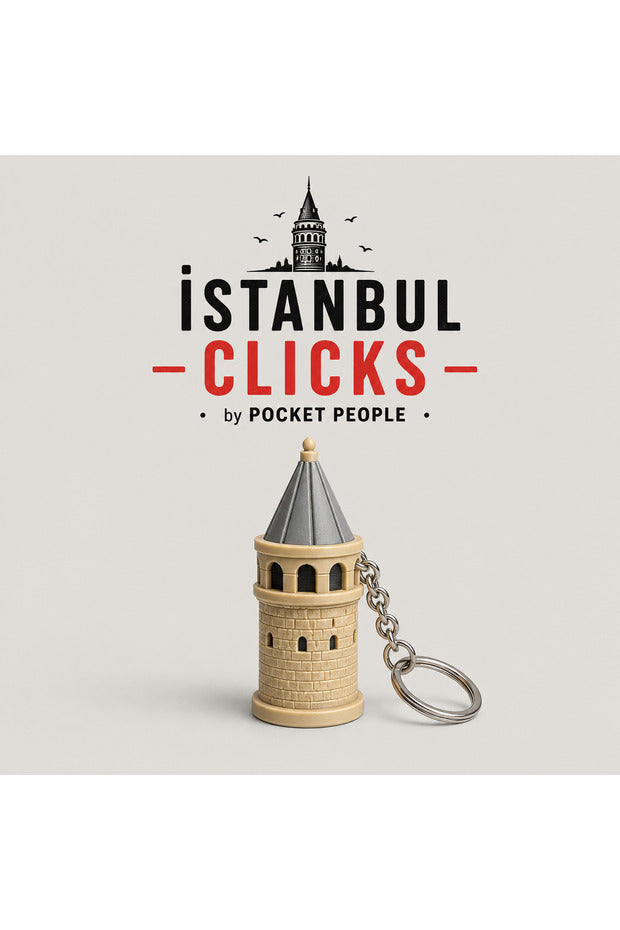 İstanbul Clicks Galata Kulesi – Koleksiyonluk Clicker Anahtarlık