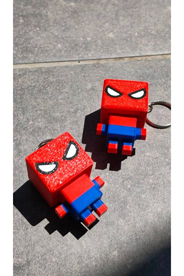 Spiderman Örümcek Adam Clicker Anahtarlık – Fidget Stres Giderici