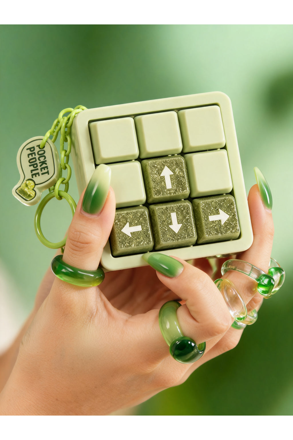 MANİ-KLAVYE Manifest Mini Klavye Clicker Stres Oyuncağı Anahtarlık Charm