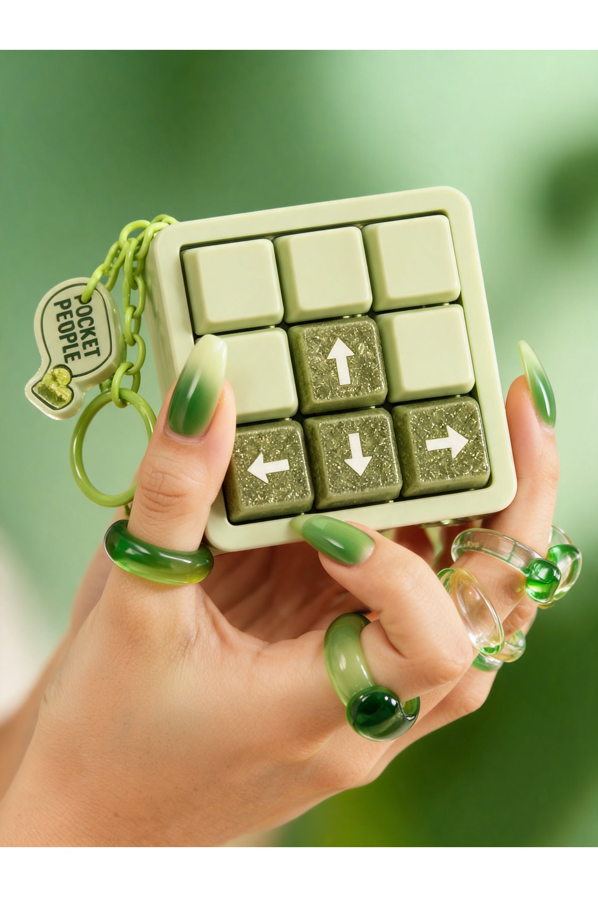 MANİ-KLAVYE Manifest Mini Klavye Clicker Stres Oyuncağı Anahtarlık Charm