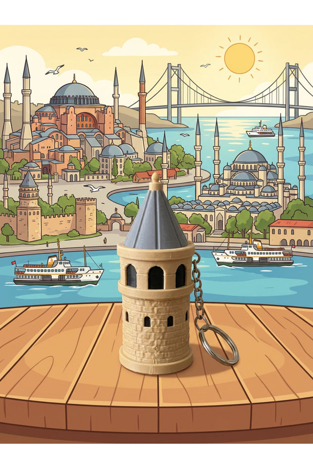 İstanbul Clicks Galata Kulesi – Koleksiyonluk Clicker Anahtarlık