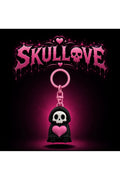 SKULLOVE Kuru Kafa Kalpli 3D Anahtarlık – Gotik Çanta Aksesuarı