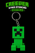 Minecraft Creeper Clicker Anahtarlık – Tıklamalı Stres Oyuncağı Fidget