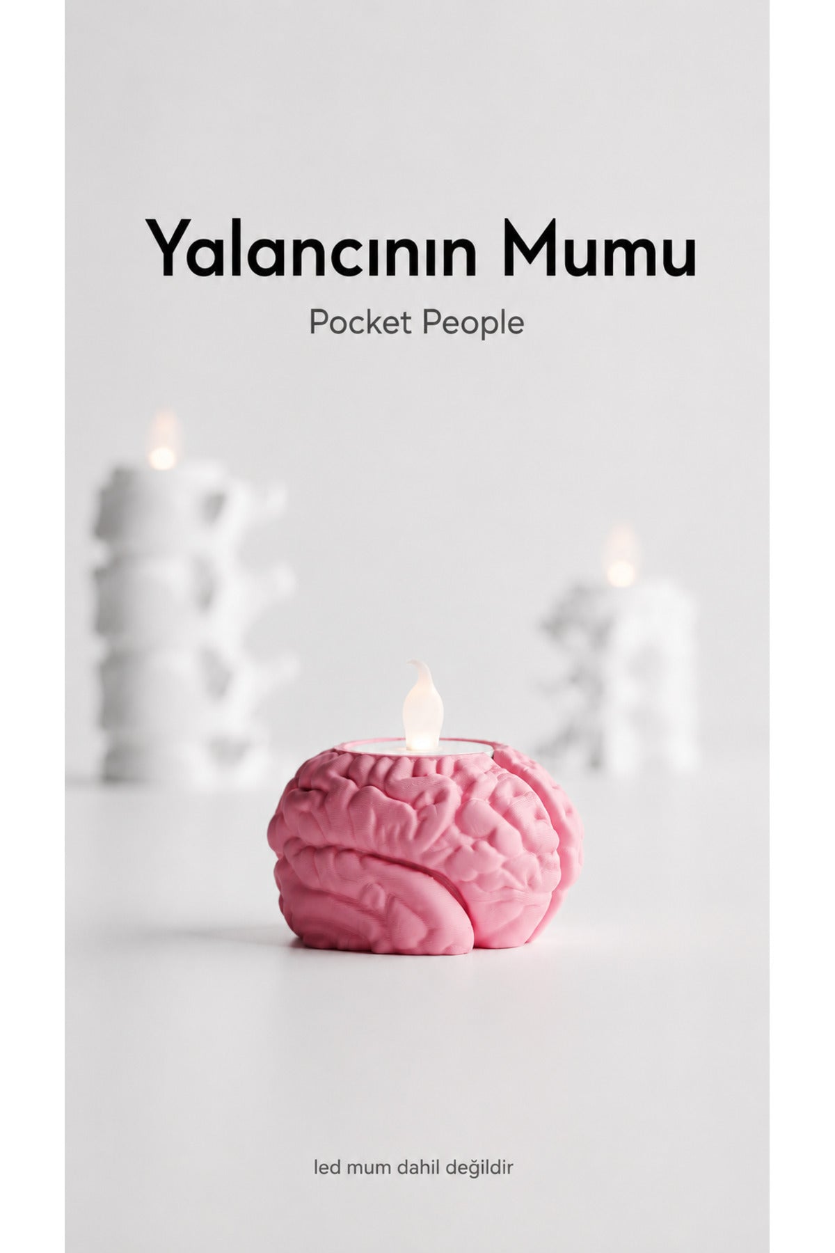Yalancının Mumu – Beyin Mumluk, Dekoratif Tealight Mumluk