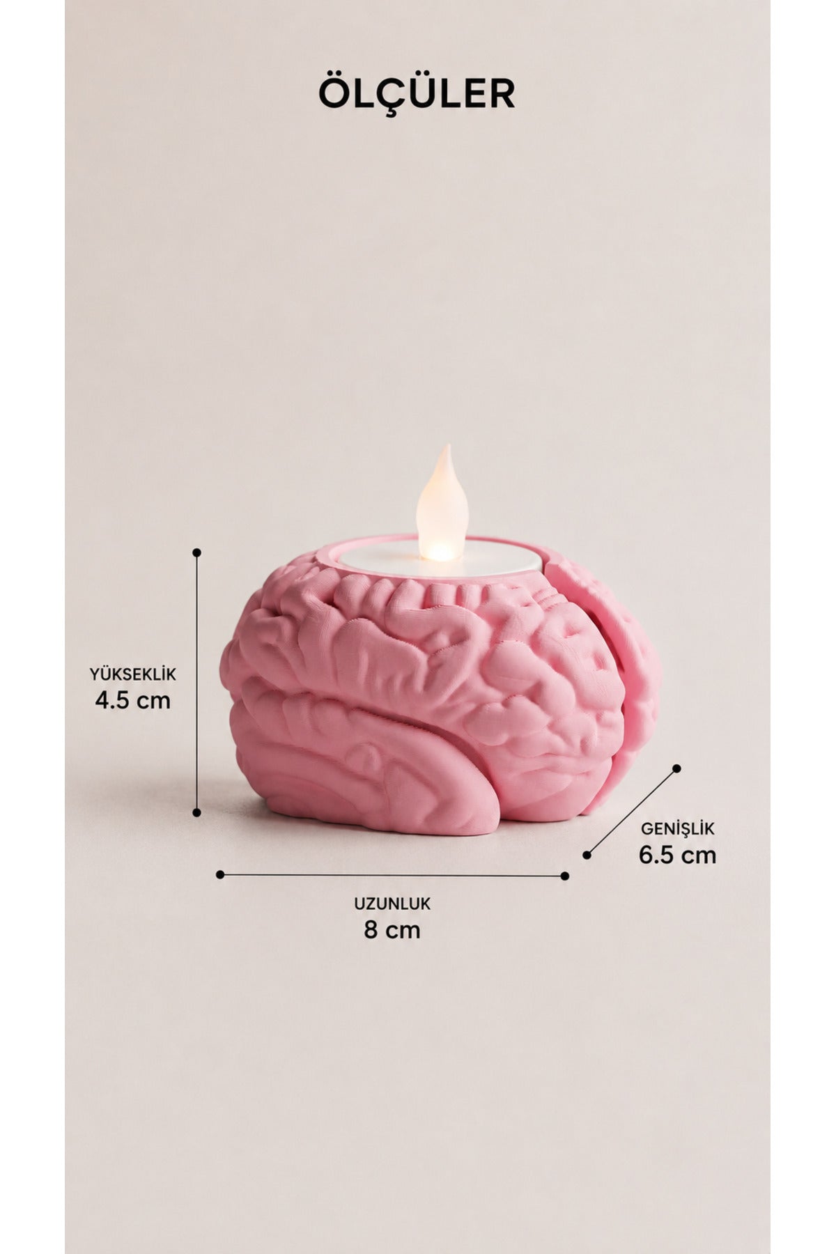 Yalancının Mumu – Beyin Mumluk, Dekoratif Tealight Mumluk