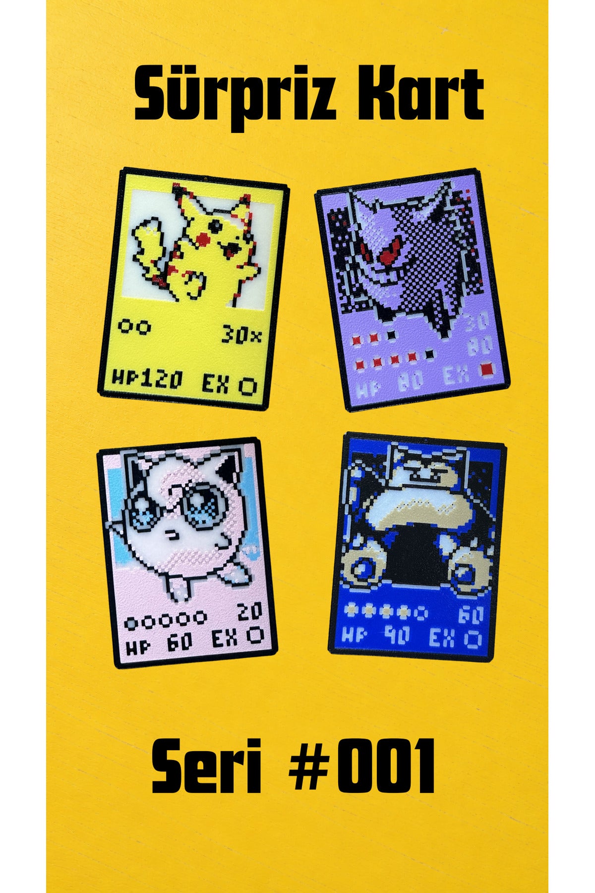 Pokemon 3D Koleksiyon Kartı Sürpriz Paket – Seri #001