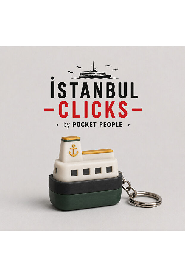 İstanbul Clicks Vapur – Koleksiyonluk Clicker Anahtarlık