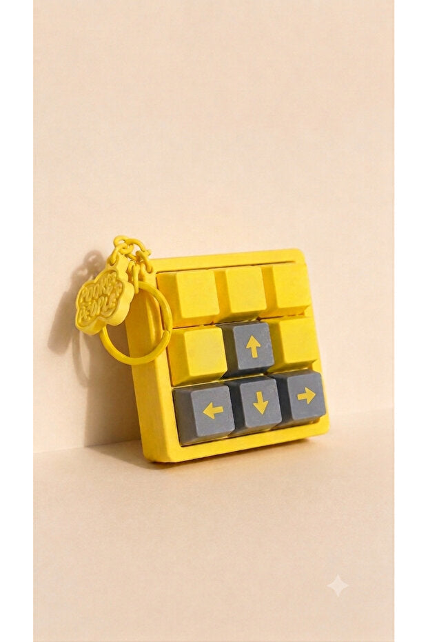 MANİ-KLAVYE Manifest Mini Klavye Clicker Stres Oyuncağı Anahtarlık Charm