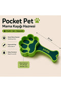 Pocket Pet Kişiye Özel İsimli Kedi & Köpek Mama Küreği Kaşığı Haznesi | 21 cm Mama Ölçek Kaşığı
