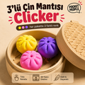 3'lü Dumpling Clicker Çin Mantısı – 3 Farklı Renk