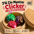 3'lü Işıltılı Dumpling Clicker Çin Mantısı – Özel Seri