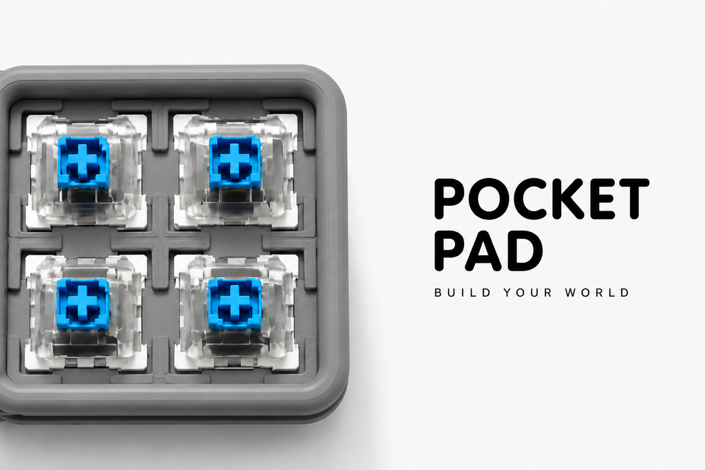 Pocket Pad Mekanik Klavye Clicker Anahtarlık