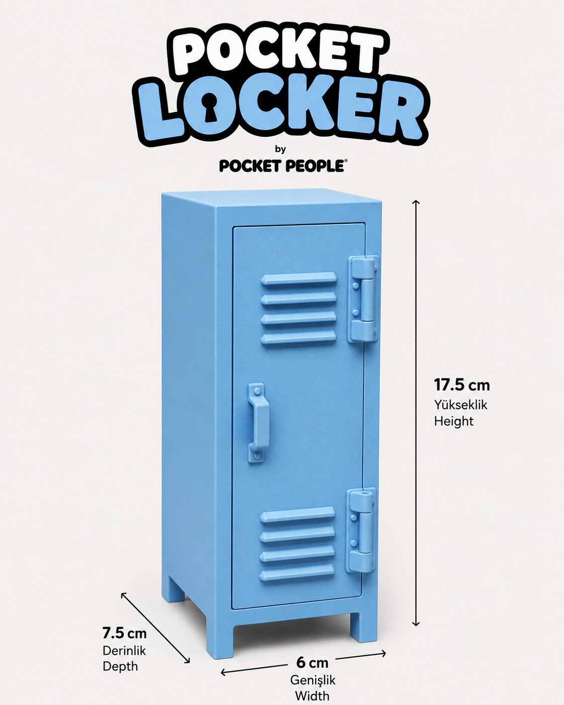 Pocket Locker Mini Masaüstü Dolap Organizer | Dekoratif Mini Locker