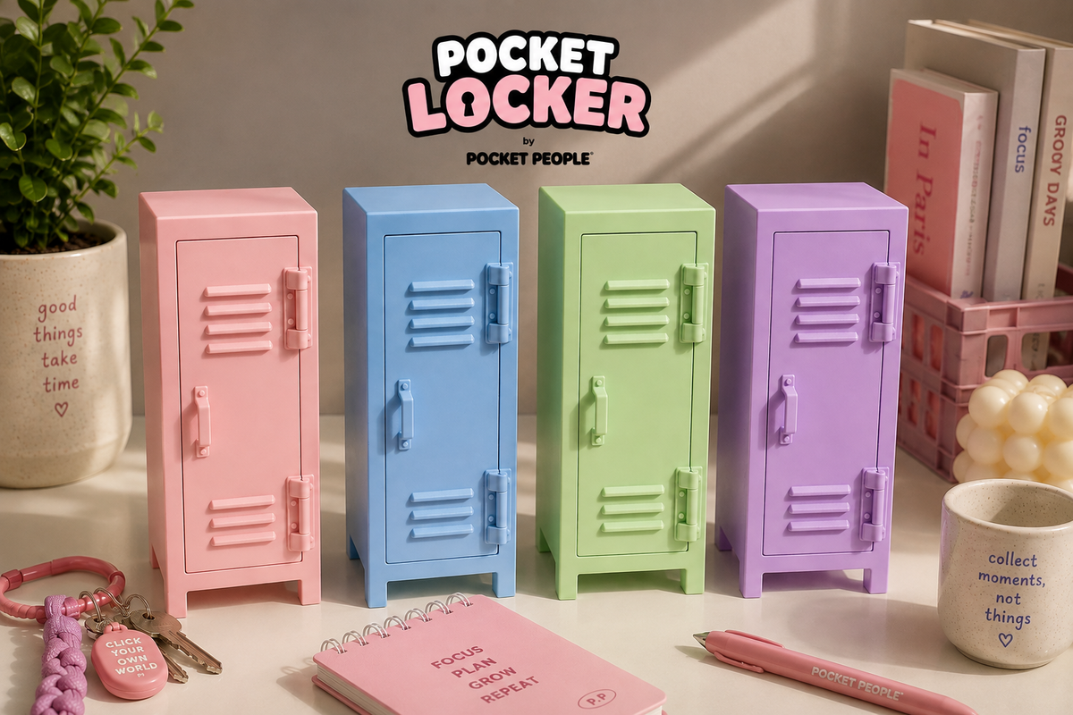 Pocket Locker Mini Masaüstü Dolap Organizer | Dekoratif Mini Locker