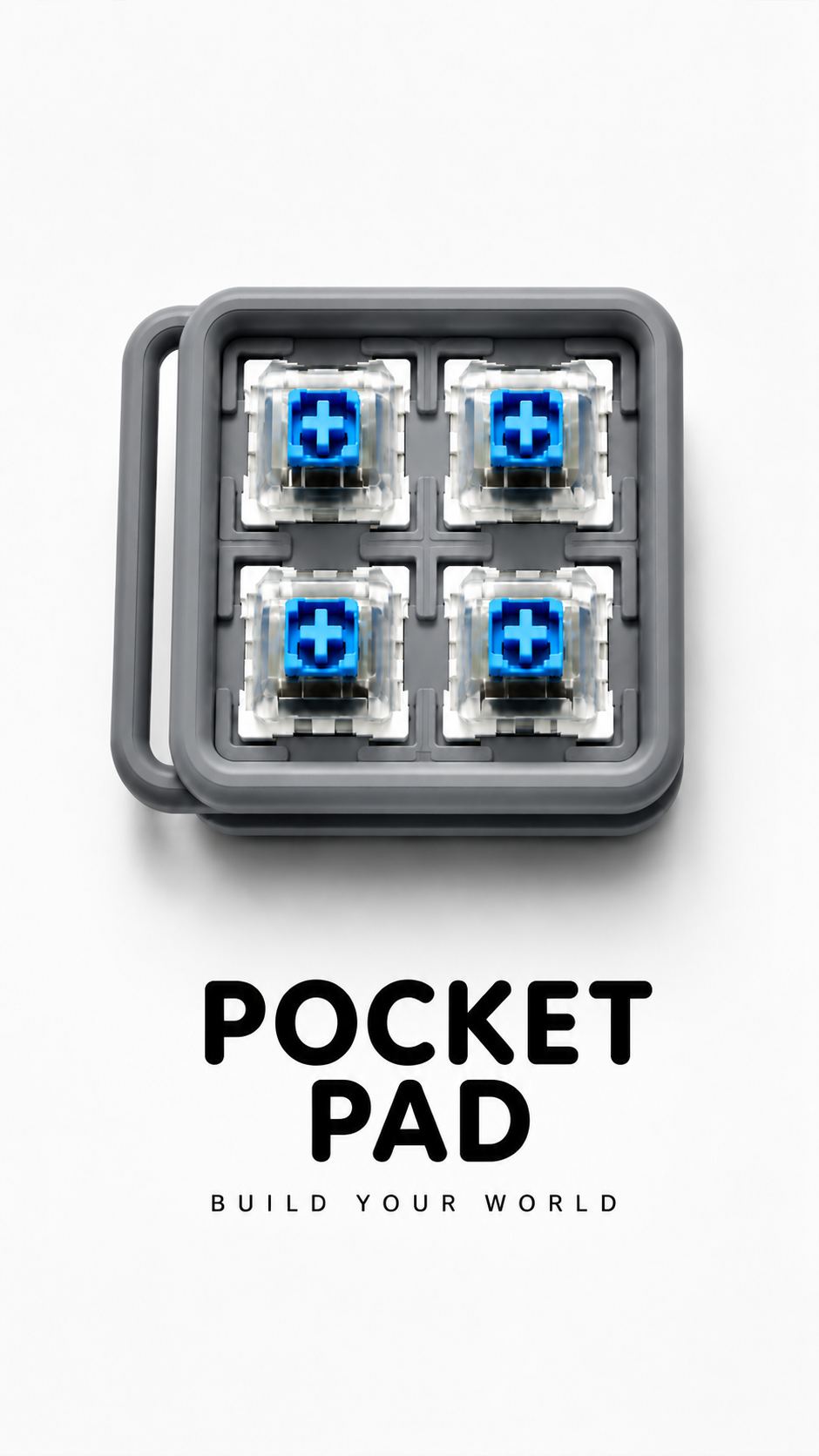 Pocket Pad Mekanik Klavye Clicker Anahtarlık