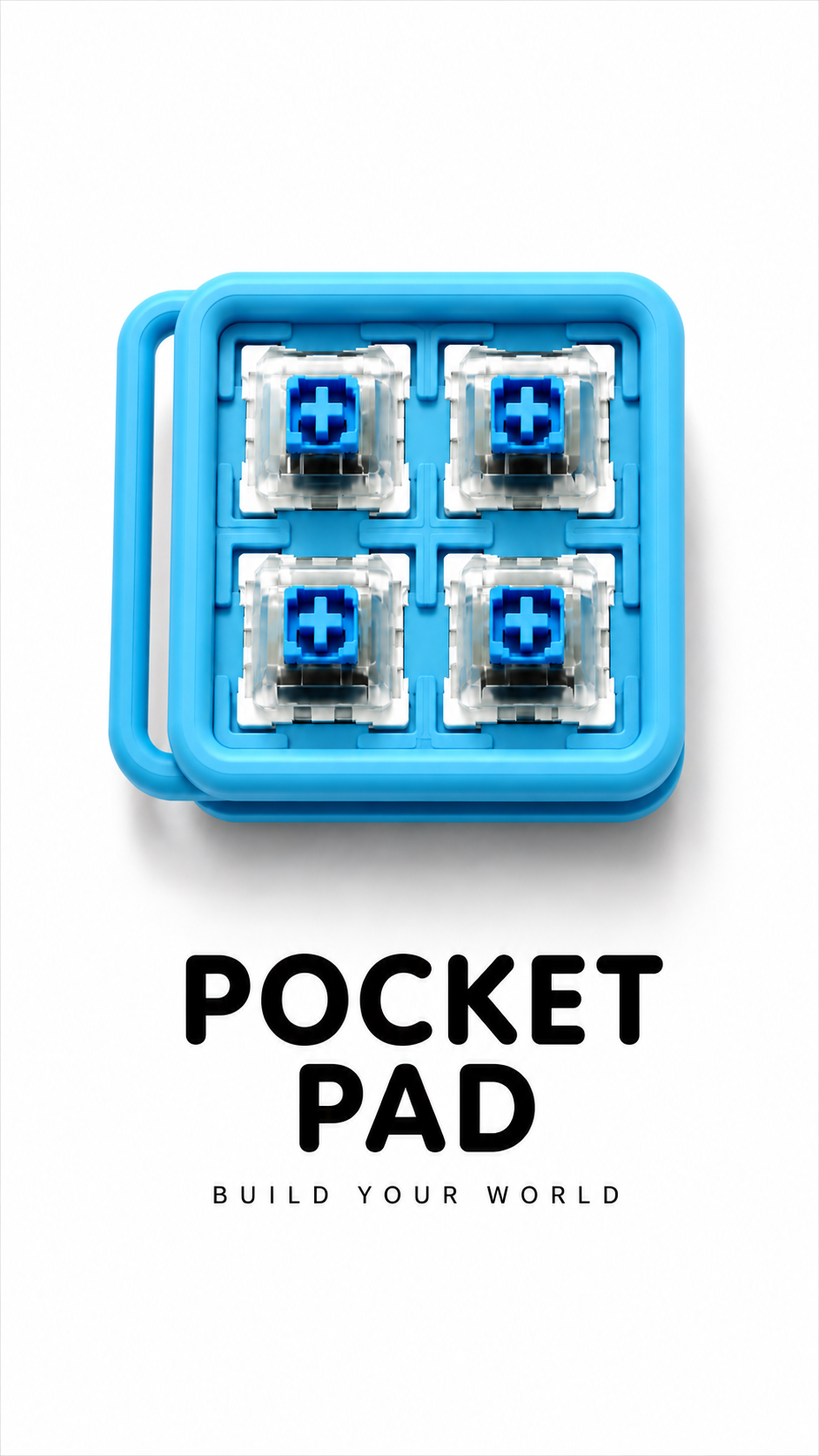Pocket Pad Mekanik Klavye Clicker Anahtarlık