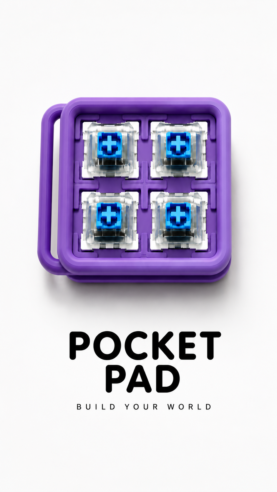 Pocket Pad Mekanik Klavye Clicker Anahtarlık