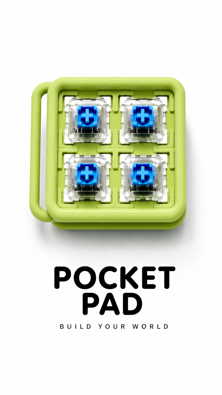 Pocket Pad Mekanik Klavye Clicker Anahtarlık