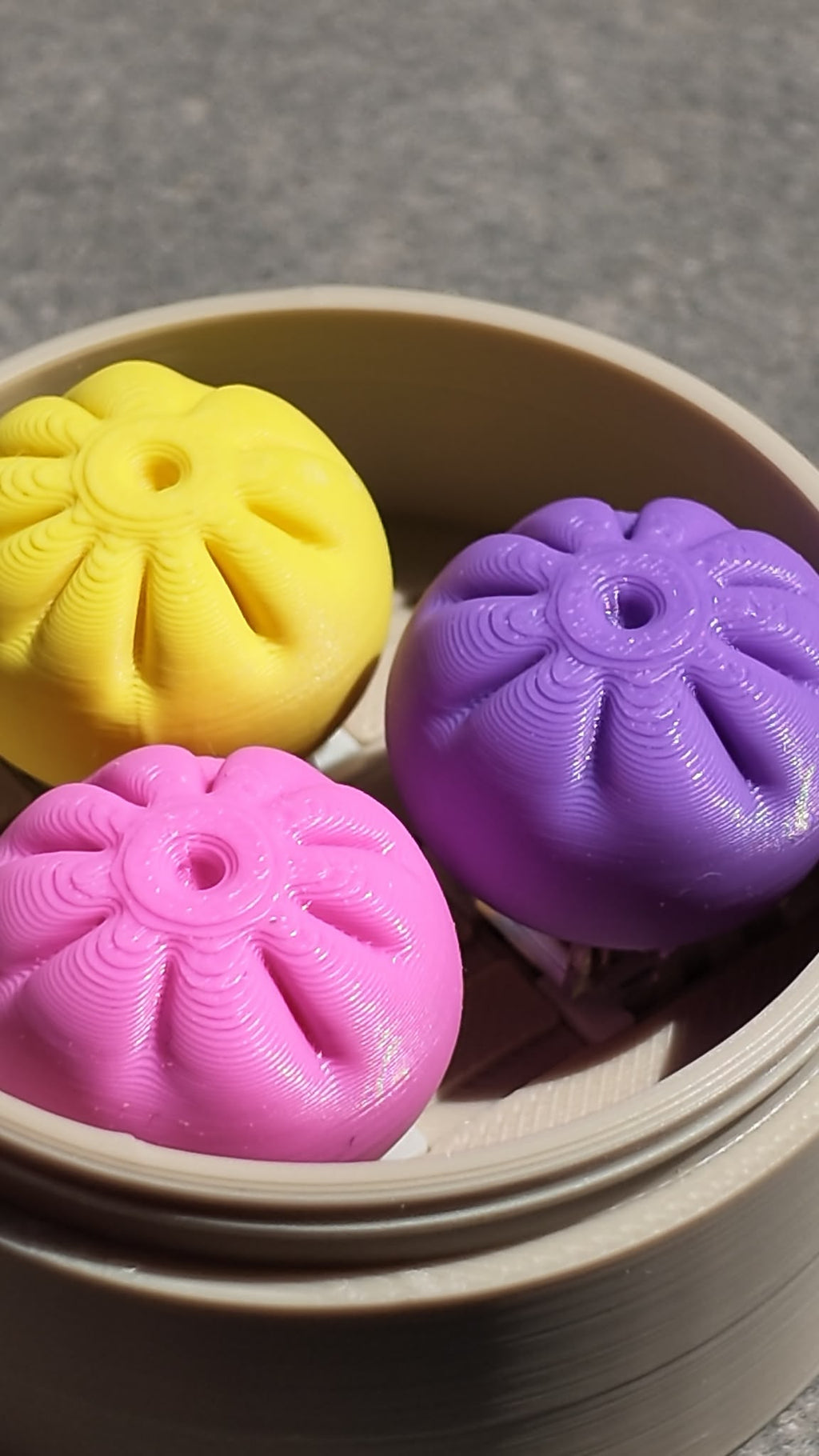 3'lü Dumpling Clicker Çin Mantısı – 3 Farklı Renk