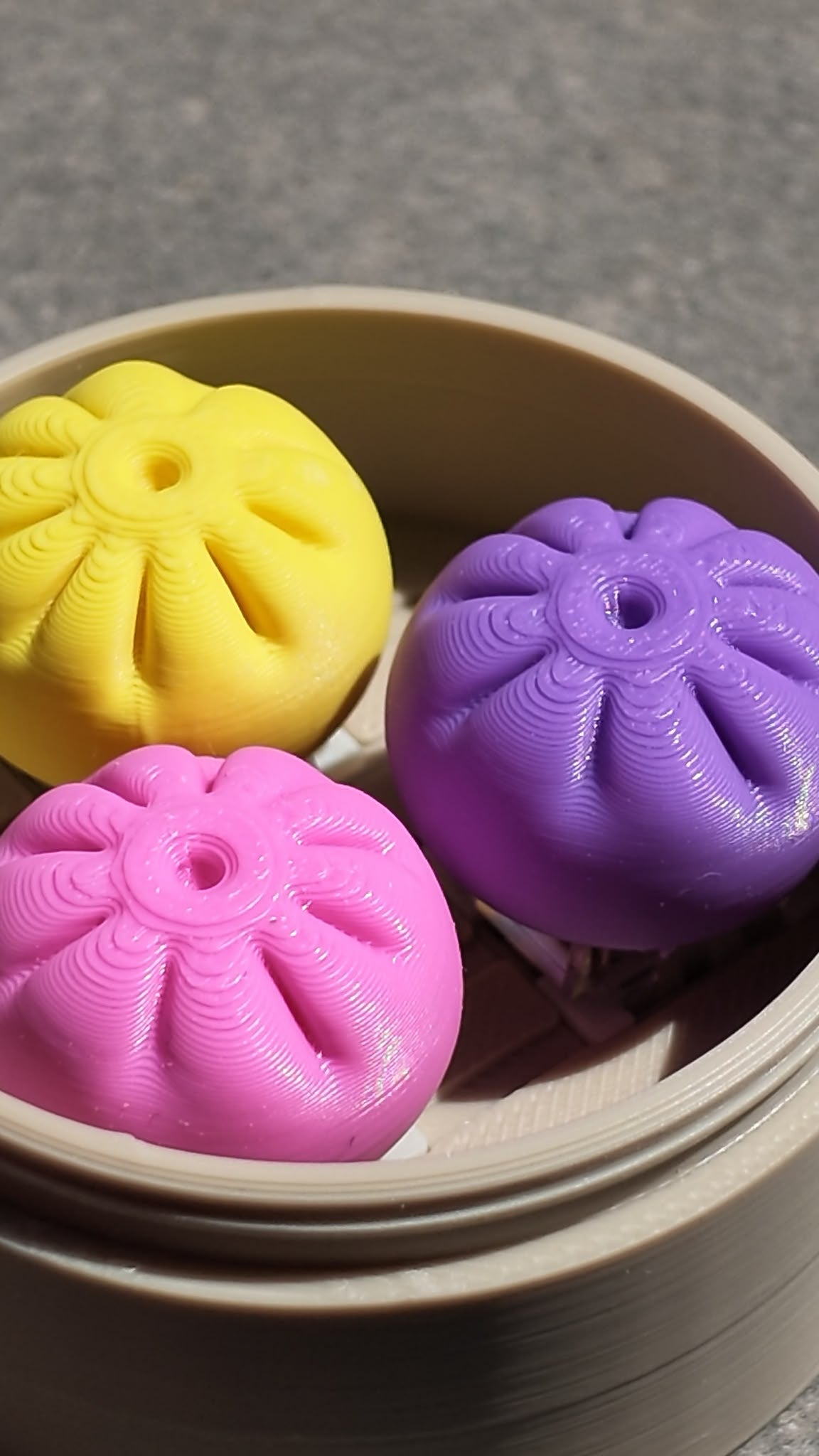 3'lü Dumpling Clicker Çin Mantısı – 3 Farklı Renk
