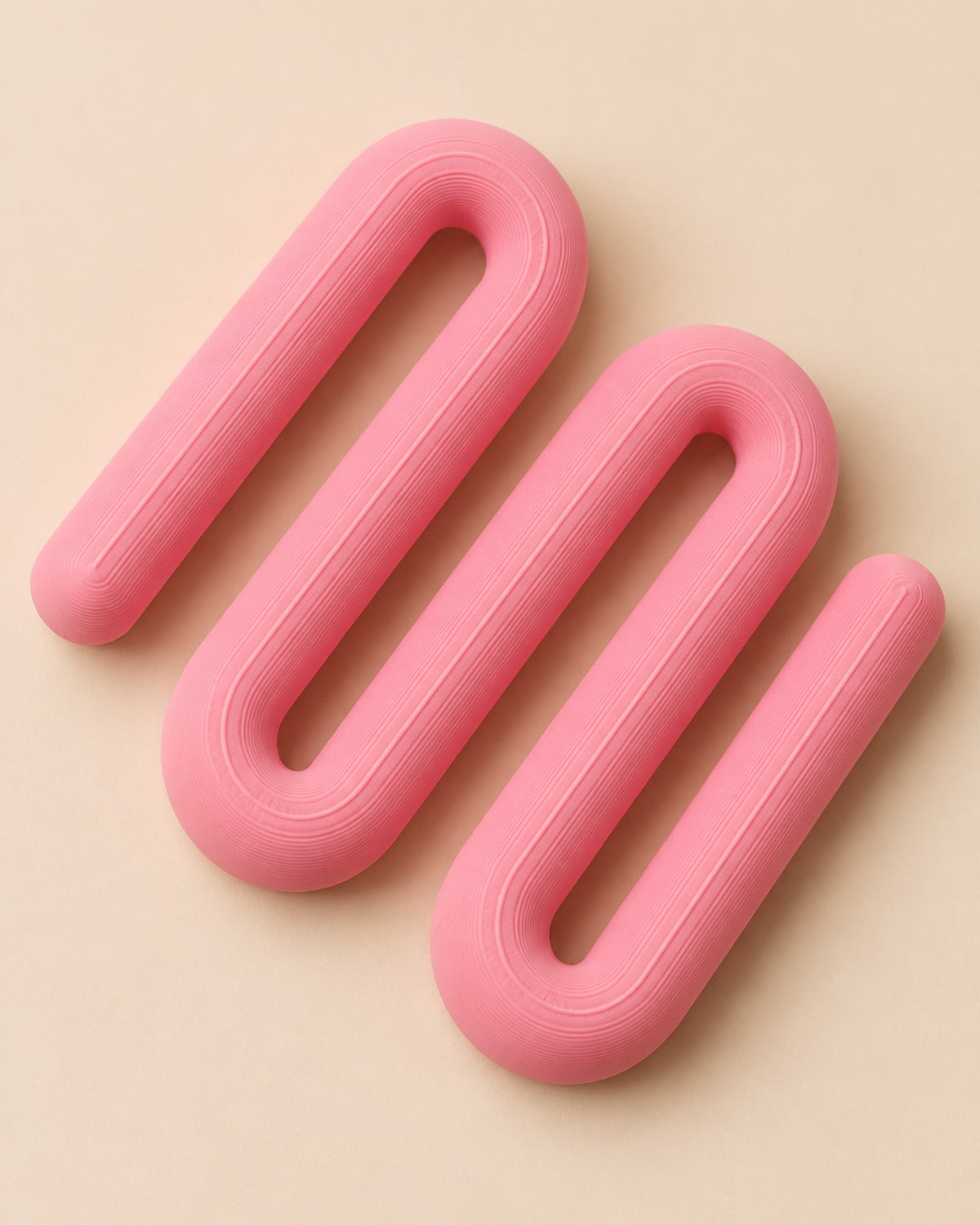 Zikzak pembe bardak altlığı