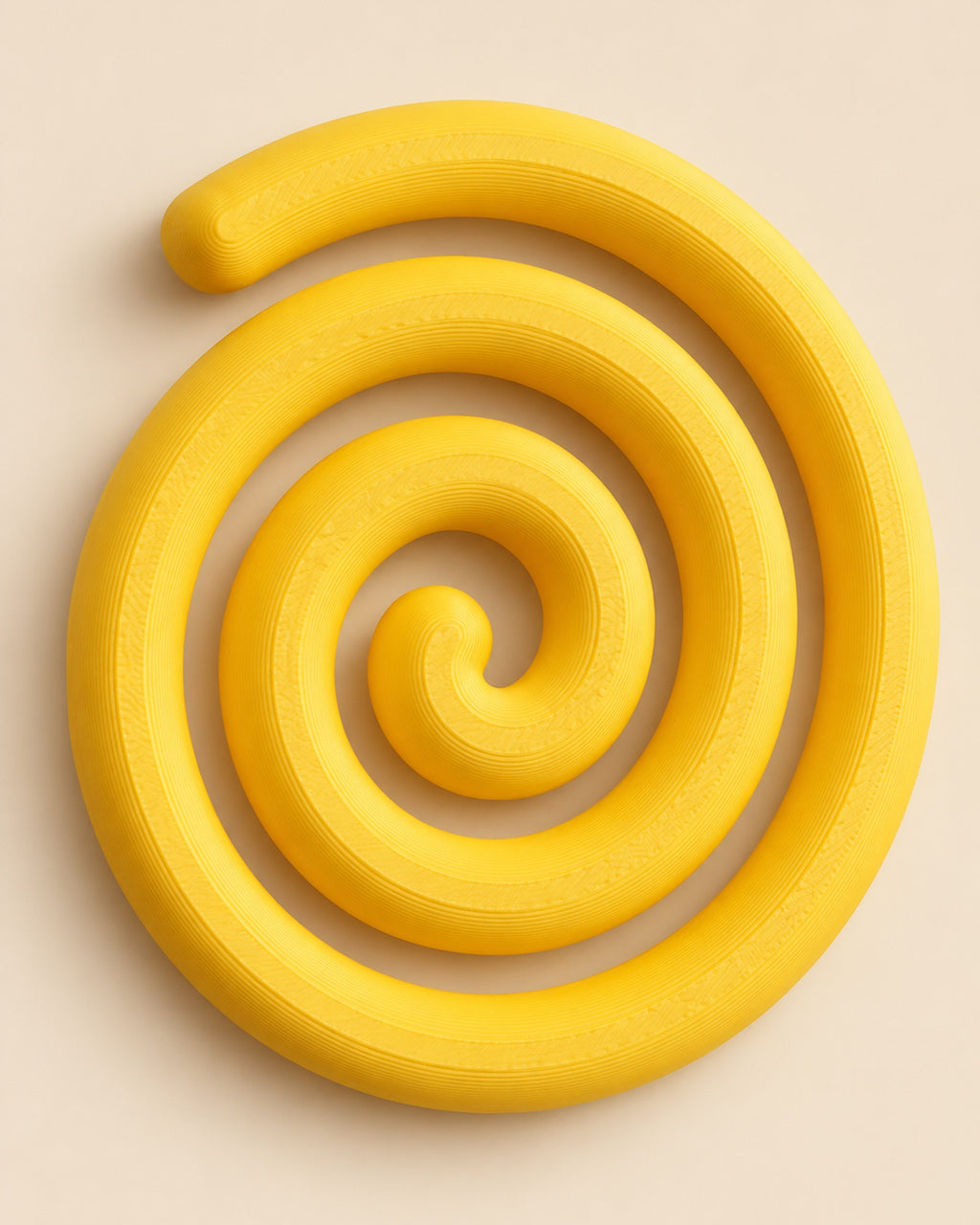 Spiral sarı bardak altlığı