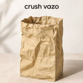 Dekoratif Vazo Crush 20 cm – Buruşuk Kağıt Görünümlü Vazo