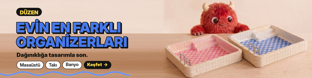 Evin en farklı organizerları – Pool Organizer Pembe ve Mavi