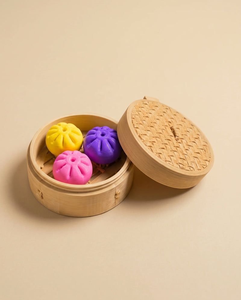 3'lü Dumpling Clicker Çin Mantısı – 3 Farklı Renk