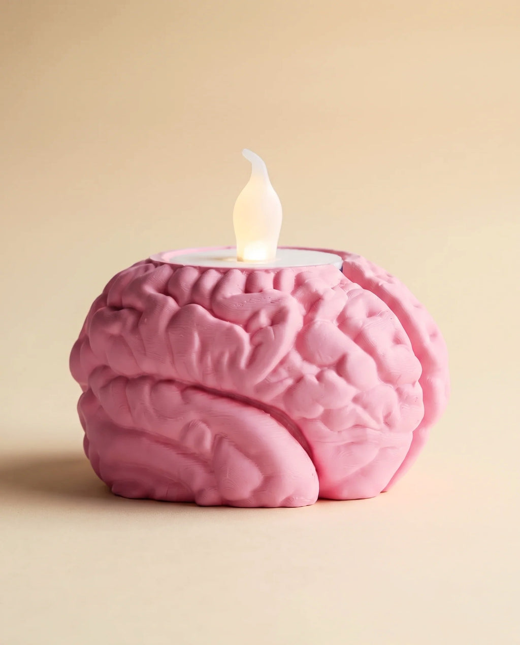 Yalancının Mumu – beyin şeklinde dekoratif tealight mumluk