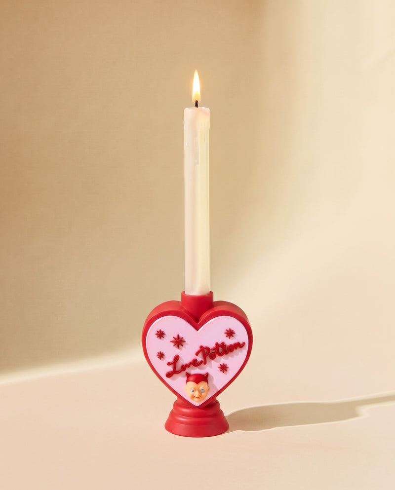 Love Potion Kalpli Şamdan – Dekoratif Uzun Mum Tutacağı