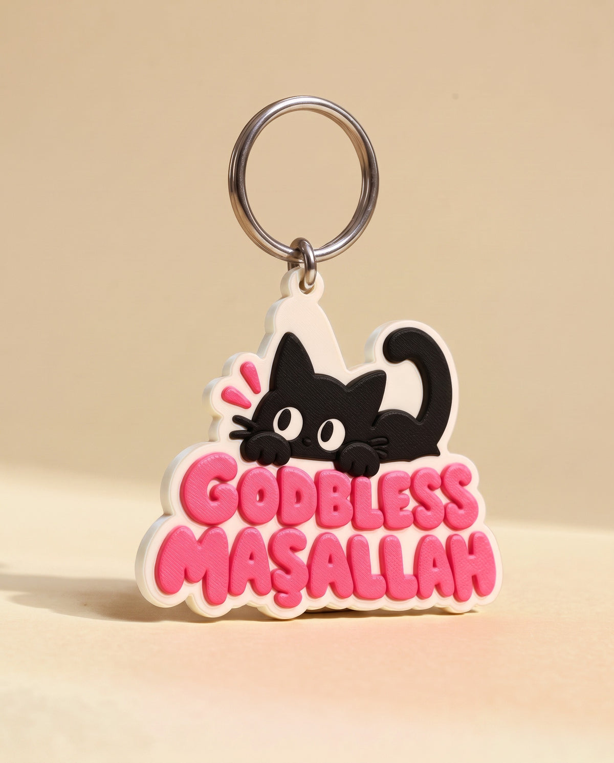 Godbless Maşallah Anahtarlık Kedi