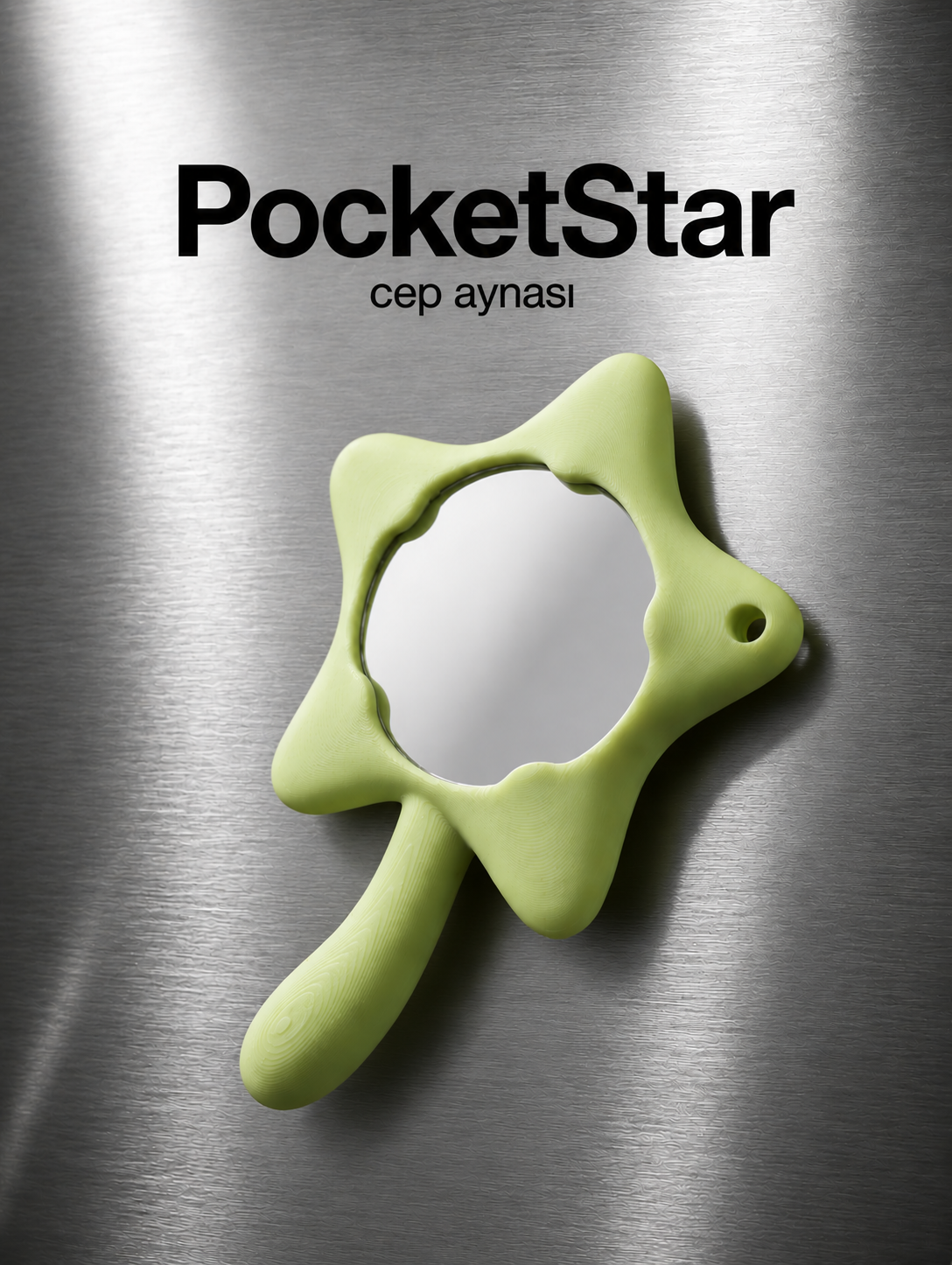 PocketStar Yıldız Cep Aynası Anahtarlık – Mini El Aynası