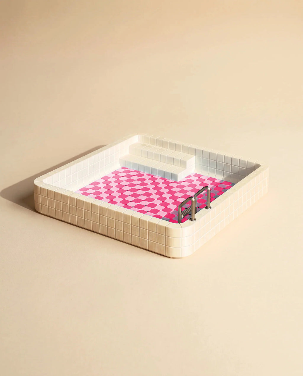 Pool Organizer Tray Pembe – mini havuz dekoratif tepsi