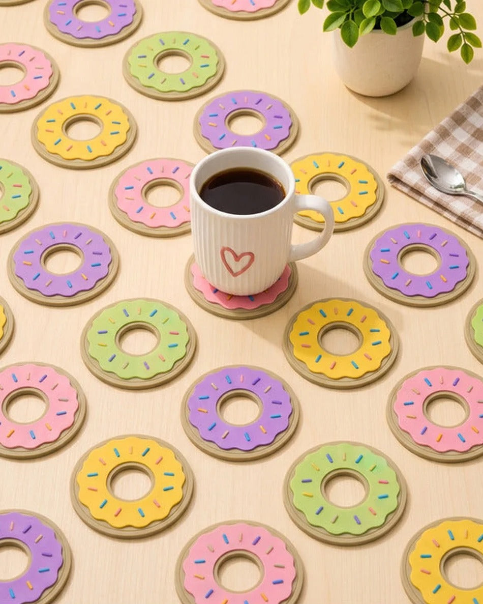 Donut Bardak Altlığı 4'lü Set – 5. görsel