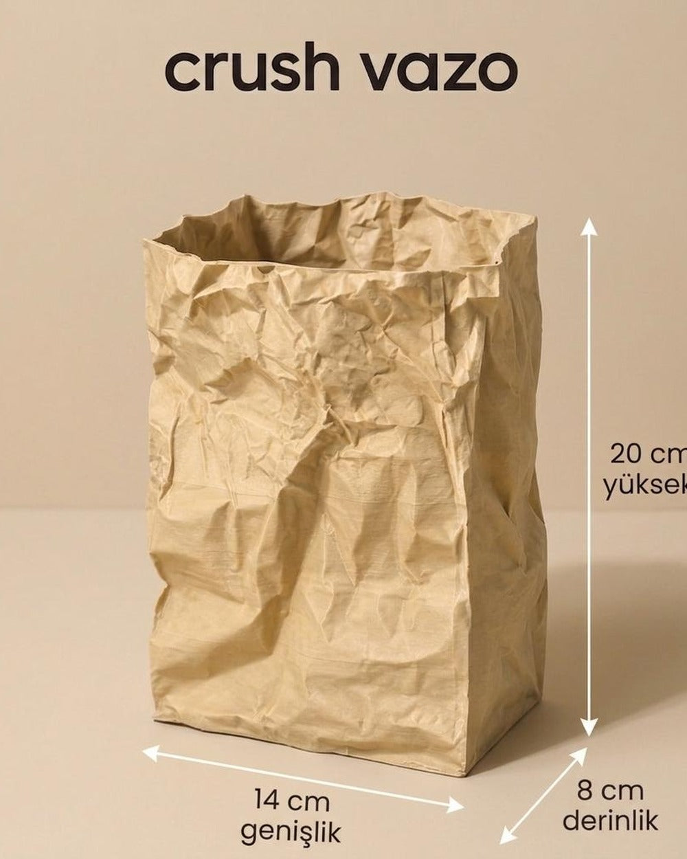 Dekoratif Vazo Crush 20 cm – 4. görsel