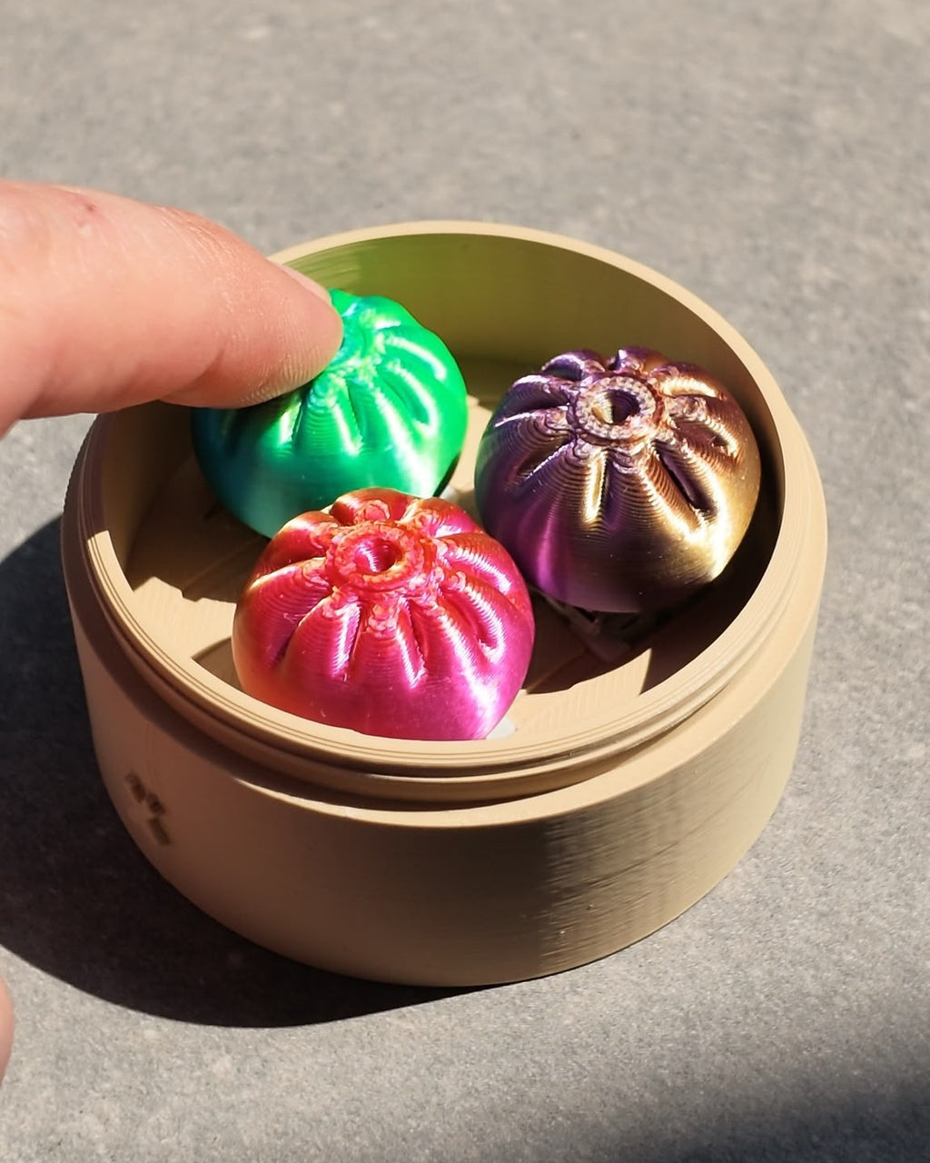 3'lü Işıltılı Dumpling Clicker Çin Mantısı – 3. görsel
