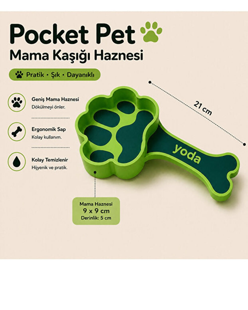 Pocket Pet İsimli Mama Kaşığı – 2. görsel