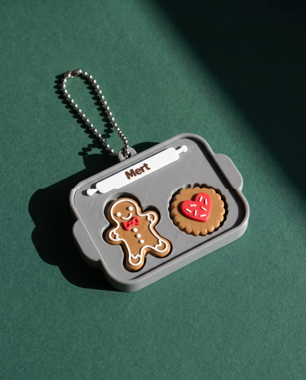 Kişiye Özel Gingerbread Family Anahtarlık