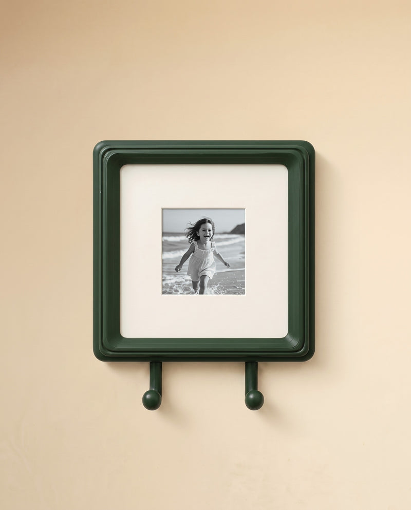 Fotoğraf Çerçeveli Anahtar Askılığı – Duvar Tipi Anahtar Askısı 17x17 cm