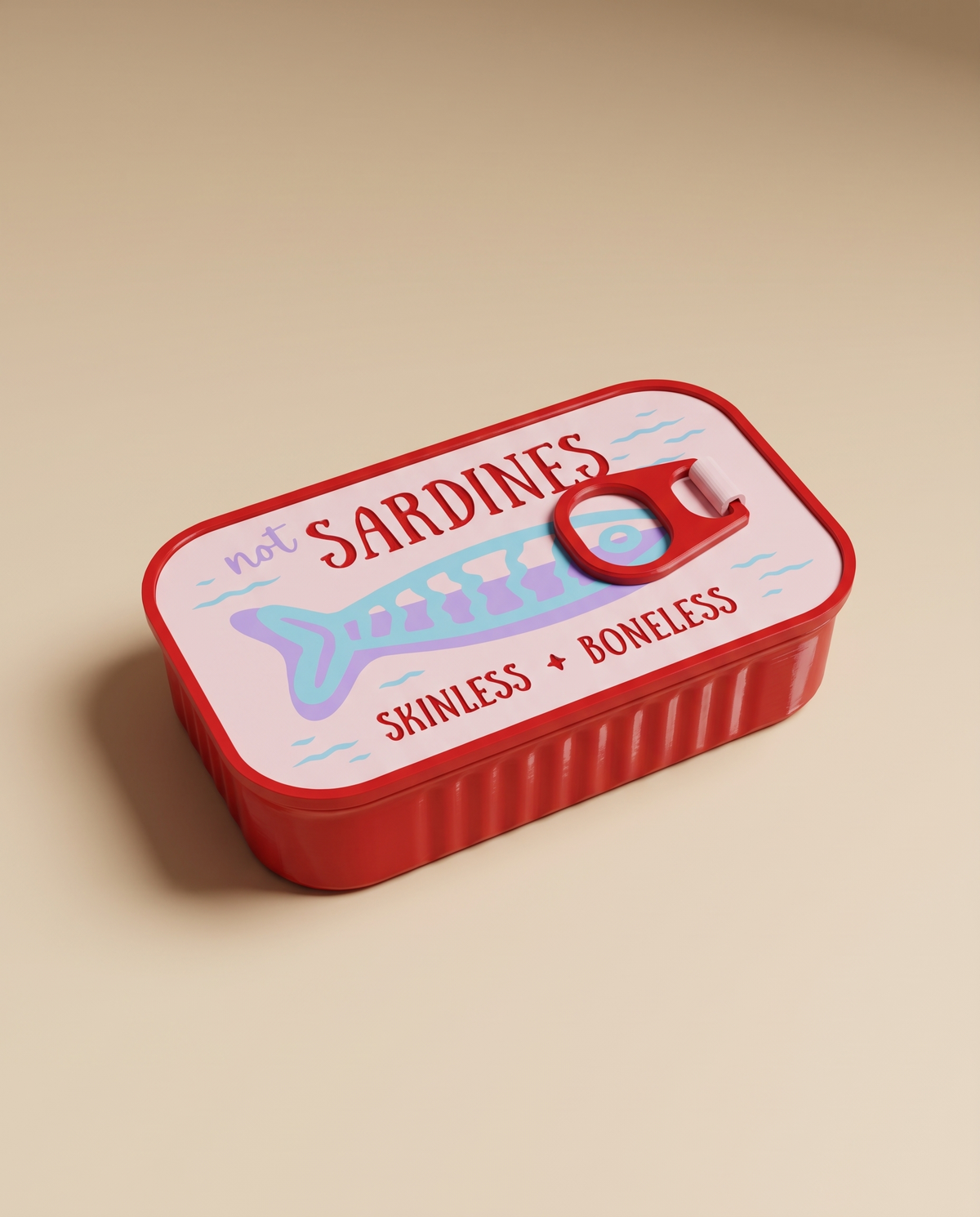 Sardines takı saklama kutusu, kapalı