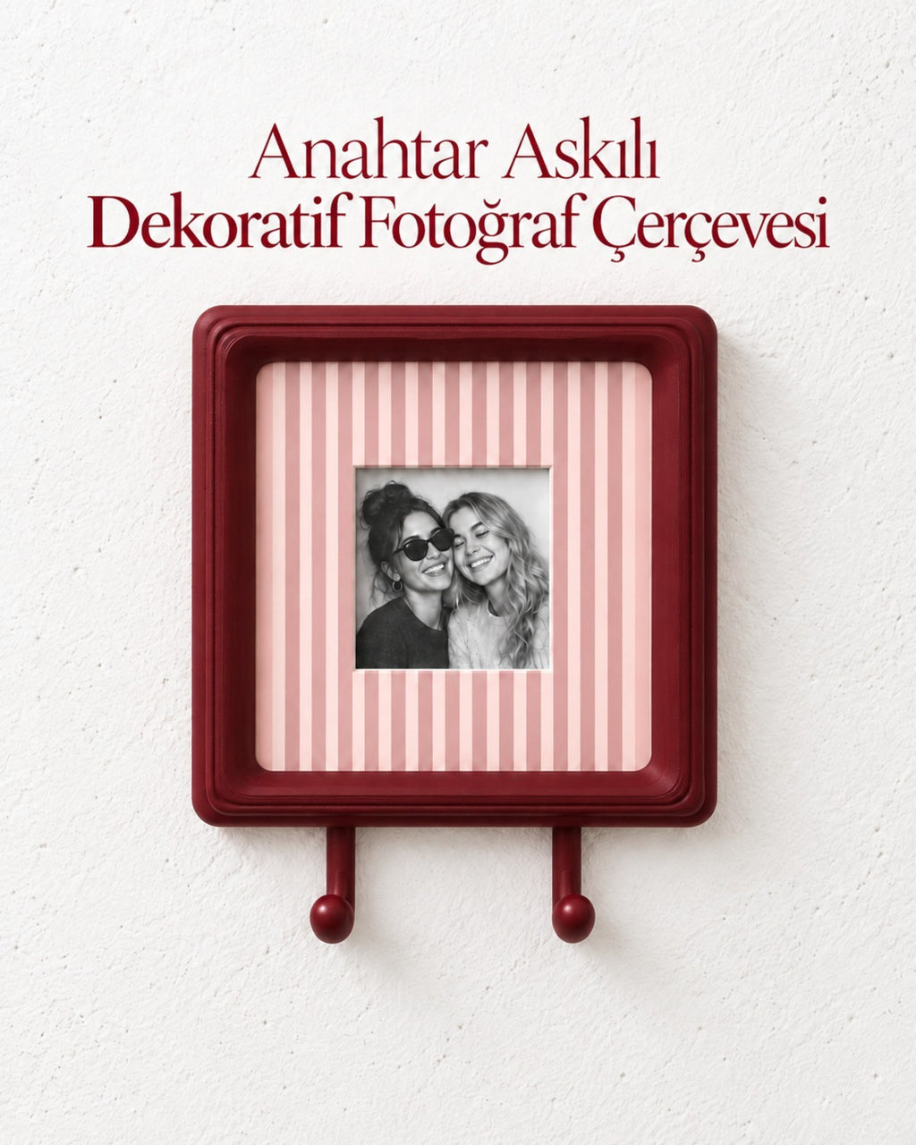 Fotoğraf Çerçeveli Anahtar Askılığı