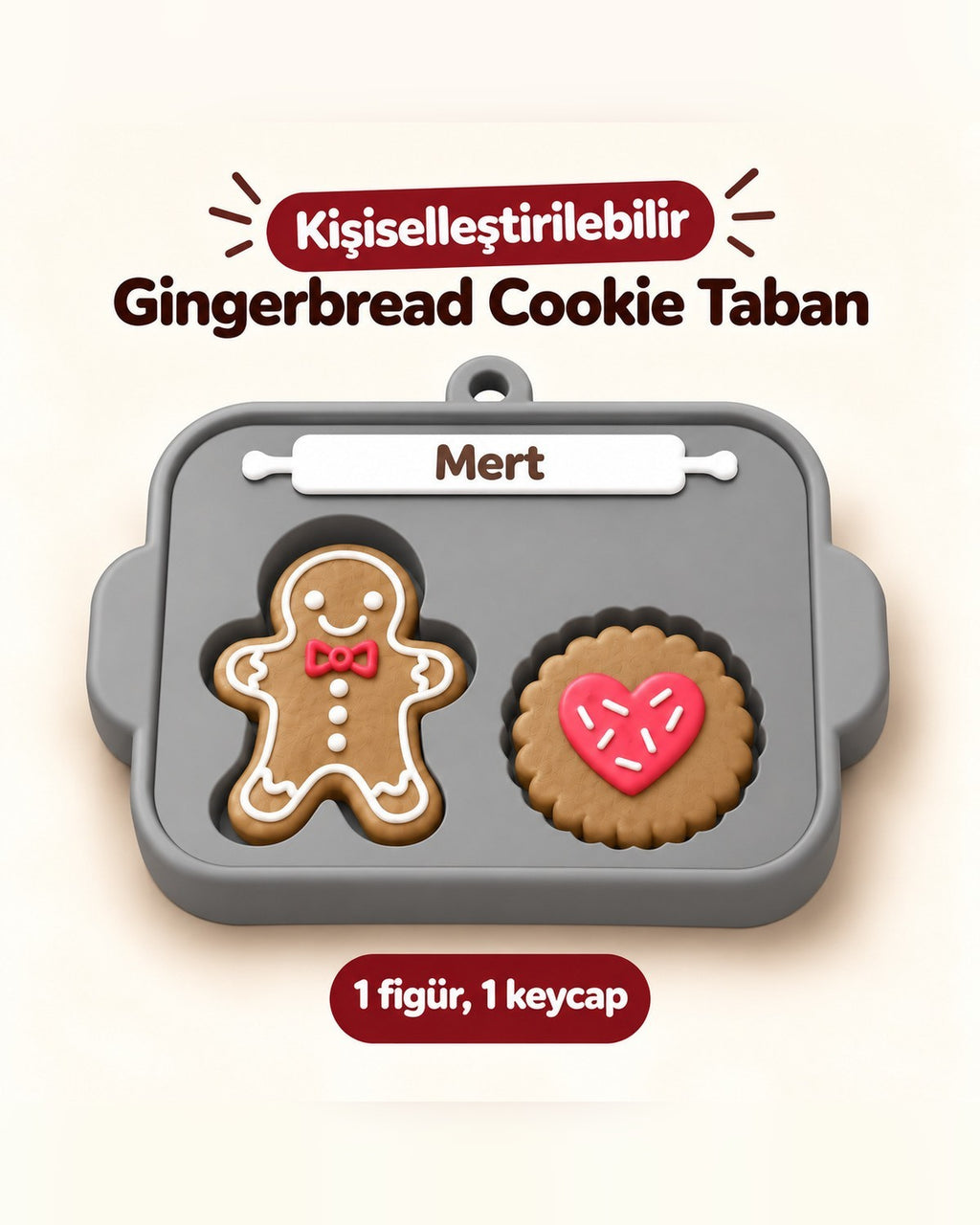 Kişiye Özel Gingerbread Family