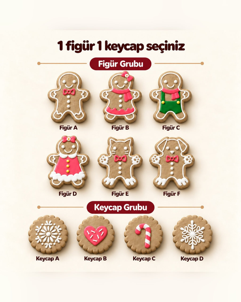 Kişiye Özel Gingerbread Family