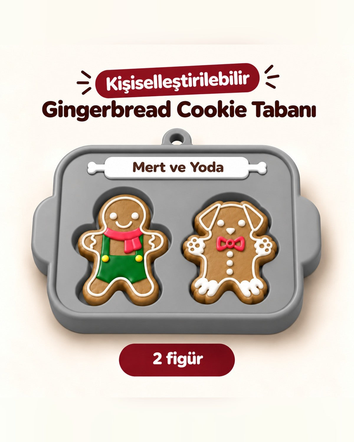 Kişiye Özel Gingerbread Family